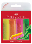 Tekstimarkerite komplekt Faber-Castell Superflourescent 4-v&auml;rvi, Tekstimarkerite komplekt Faber-Castell Superflourescent 4-v&auml;rvi