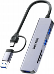 Unitek H1320agy01 Usb 3.0 jaotur: 3x Usb-a, Sd/micross, Usb-c/a