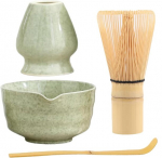 Matcha valmistamise komplekt Xpssjmu, roheline, 4 tk.