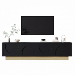 TV laud, must ja puit, 175 cm, 4 ust, 2 tk