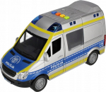 Heli ja valgusega politseiauto "minu linn".