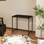 Arvutilaud &ndash; must, industriaalne, moodne loft-stiilis, 80 cm