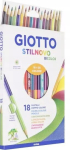 Giotto Stilnovo 12-v&auml;rvilised kustutatavad v&auml;rvipliiatsid