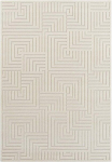 Moodne 120x170cm elutoa vaip, kreemjas, 3d lab&uuml;rindi muster