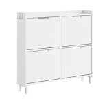 SoBuy Kingakapp FSR100-E-W Valge 100&times;19&times;93 cm MDF