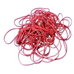 Punased kummipaelad 25x1,5x1,5mm, 1kg