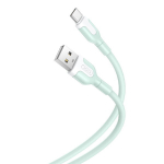XO kaabel NB212 USB - USB-C 1,0 m 2,1A roheline