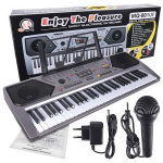 MQ 001 UF Keyboard oreliklahvid mikrofoniga lastele USB MP3 raadio