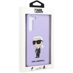 Karl Lagerfeldi &uuml;mbris Samsung Galaxy S23 Plus KLHCS23MSNIKBCU lilla v&auml;rvi k&otilde;va &uuml;mbris, Silicone Ikonik