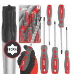 Kruvikeeraja komplekt Torx Deget V86433, 5 tk.