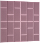 Pehmete seinapaneelide komplekt NORE Quadratta Monolith 63, roosa