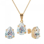 Komplekt "Venus II (White Patina)" koos Swarovski &trade; kristallidega DS00S393