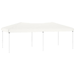 vidaXL kokkupandav peotelk, valge, 3 x 6 m
