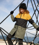 Huppa T&uuml;drukute kevad-s&uuml;gis parka HANKA 1, autumn gold/ dark green