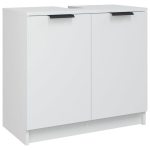vidaXL vannitoakapp, valge, 64,5 x 33,5 x 59 cm, tehispuit