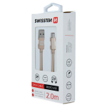 Swissten Textile, Micro USB, 2m