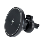 iPhone MagSafe juhtmevaba laadija 15W ja telefonihoidik autosse - Must