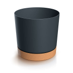 Lillepott alusega Prosperplast Tubo PM DPOD200-S433/4665W, must