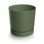 Lillepott alusega Prosperplast Tubo P DPOP110-2411U, roheline