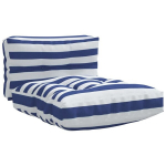 vidaXL euroaluse istmepadjad, 2 tk, sinise/valge triibuline, kangas