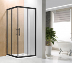 Du&scaron;inurk ilma aluseta Vento Firenze 90*90*195 , klaas 6mm Easy Clean, must profiil