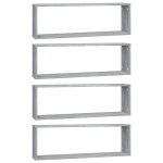 vidaXL seina kuubikriiulid 4 tk, hall Sonoma, 80x15x26,5 cm, tehispuit