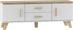 Cama RTV alus Lotta 140cm valge + sonoma tamm