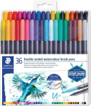 Viltpliiatsite komplekt Staedtler 3001 Design Journey Brush Kahe otsaga