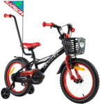 16" Jalgratas Alvin Karbon 2023, v&auml;rv: punane/must (9599)