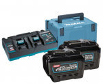 Komplekt Makita XGT 40 V, 2 x BL4080F + DC40RB laadija + MakPac nr 3