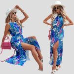 Naiste kleit Amanda, sinine