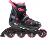 Reguleeritava suurusega rulluisud CoolSlide Nachos, must/roosa, 36-39