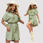 Naiste kleit Monterija, khaki v&auml;rvi