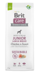 Brit Care Sustainable Junior Large Breed Chicken&Insect koeratoit 12kg