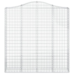 vidaXL kaarekujulised gabioonkorvid 5 tk, 200x30x200/220 cm, raud