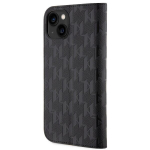 Karl Lagerfeldi &uuml;mbris iPhone 14 6.1 KLBKP14SSAKLHPK must BT Saffiano Mono jaoks