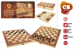 Lauam&auml;ng 3 in 1 / Male, kabe ja backgammon (puidust)