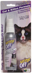 Spray desodorante - URINE OFF - 118ML - Para gatos y gatitos - Elimina olores - Limpia manchas