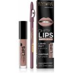 Komplekt Eveline&nbsp;Oh My Lips Liquid Matt 08 Lovely Rose: huulepulk&nbsp;4.5 ml + huule kontuurpliiats 1 tk