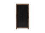 Riidekapp BRW Balin, pruun/must