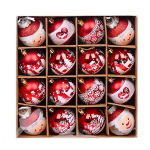 J&otilde;ulukaunistuste komplekt eCarla, 16tk, punane, &Oslash; 5cm