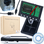 Mikroskoop Rosfix DM7-B1 &ndash; 4,3'' LCD ekraan, Suurendus kuni 1000X, 8 LED valgustit