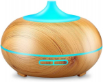 Niisutaja, 300 ml, aroomiteraapia eeterlike &otilde;lide difuusor, v&auml;rvi muutva LED-valgustusega, veevaba automaatse v&auml;ljal&uuml;litusega valge