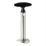 must-roostevabast terasest puu-k&ouml;&ouml;giviljade t&ouml;&ouml;riistade vidin K&ouml;&ouml;gitarvikud S&uuml;damikukoori viilutaja Ananassikoorija Spiraliseerija L&otilde;ikeriistad, juodas