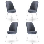 4 tooli komplekt Asir Dexa, hall/valge