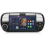 7''Android 13 sait Fiat 500 2007-2015 BT Carplay autoraadio GPS NAVI SWC WIFI 32GB Carpaly 2din 4Core