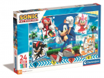 Pusle videom&auml;ngu tegelastega Clementoni Sonic the Hedgehog, 28526, 24 tk