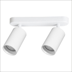 Kaheosaline valgusti Pipe Spot, 2xGU10, valge