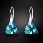 Naiste h&otilde;bedased k&otilde;rvar&otilde;ngad DiamondSky "Osiris (Bermuda Blue)" Swarovski kristallidega