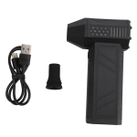 Jet Dry Mini puhur Laetav kaasaskantav k&auml;eshoitav reaktiivventilaator 130000 p/min Tuulekiirusega Jet Blower autokuivati ​​taskulambi ja SOS-funktsiooniga must